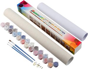 ภาพวาดสีน้ำมัน DIY ขนาด20x20ซม. พร้อมชุดตัวเลข-งานศิลปะกรอบการ์ตูนทำด้วยมือสำหรับเด็กและผู้ใหญ่ของขวัญและของตกแต่งที่สมบูรณ์แบบ - Product Image 3
