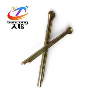 Boa qualidade Amarelo zincado DIN EN <span class=keywords><strong>ISO</strong></span> <span class=keywords><strong>1234</strong></span> Split Pins fixadores em estoque - Product Image 4