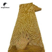 Vente en gros robe en maille tissu brodé floral nouveau tube de perles à fond en dentelle accessoires de vêtement non tissés pour mariage et sacs