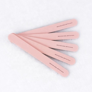Lima de uñas de papel de lija de Corea con logotipo personalizado de alta calidad, <span class=keywords><strong>esmeril</strong></span> profesional de Color rosa <span class=keywords><strong>para</strong></span> el cuidado Personal, venta al por mayor de doble cara - Product Image 3