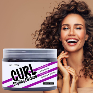 Produits coiffants pour le <span class=keywords><strong>curling</strong></span> Soin des cheveux Produits coiffants Rehausseurs de boucles Définissant la crème frisée noire - Product Image 1