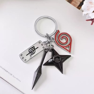 Nuevo Protector de Frente Estilo <span class=keywords><strong>Anime</strong></span> R-Sale, Diseño de Ninja Rebelde, Shuriken de Tres Piezas, Llavero de Metal de Aleación con Impresión Digital - Product Image 6