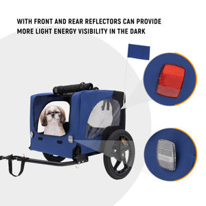 <span class=keywords><strong>Remorque</strong></span> vélo 2 en 1 pour bébé chien Poussettes pour animaux de compagnie de haute qualité Bicycle Trailer Cart - Product Image 3