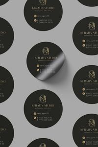 Personalized White Round Brand Stickers Die Cut Self Adhesive <b>Labels</b> for Cosmetic Bottles - Product Image 4