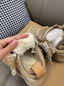 รองเท้าบูตลุยหิมะมีเชือกผูกสำหรับผู้หญิงกันน้ำได้รองเท้าลำลองสำหรับเดินให้ความอบอุ่น - Product Image 2