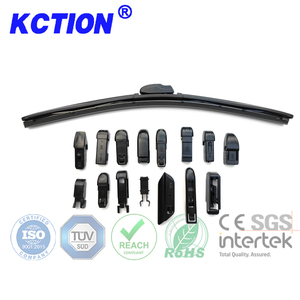 Limpiaparabrisas de Caucho Natural de Alta Calidad Kction, 16 Adaptadores Compatibles con el 99% de los Modelos de Automóviles, Fabricados con Tecnología Multi-Boneless - Product Image 1
