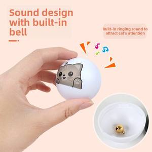 Jouet pour chat en plastique, balle interactive avec herbe à chat pour chatons – <span class=keywords><strong>Anti</strong></span>-ennui, en nylon, vente en gros - Product Image 4
