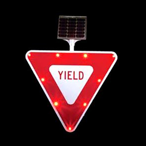 Tam Giác <span class=keywords><strong>Led</strong></span> AC Năng Lượng Mặt Trời Cung Cấp 30 ''Dấu Hiệu Năng Suất Giao Thông - Product Image 2