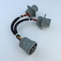 Câble d'extension en Y LANLIN 6 broches J1708 mâle vers 2 femelles pour camion, gestion de flotte ELD, GPS