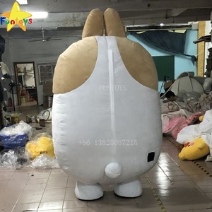 Funtoys divertente gonfiabile Molang <span class=keywords><strong>coniglio</strong></span> <span class=keywords><strong>coniglio</strong></span> pasquale personaggio dei cartoni animati animale grigio <span class=keywords><strong>bianco</strong></span> mascotte <span class=keywords><strong>Costume</strong></span> per la vendita - Product Image 4