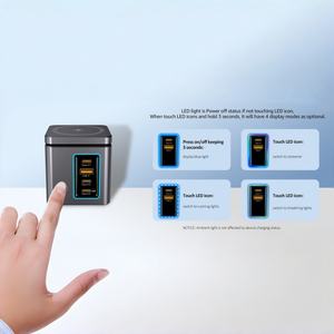 Cargador Inalámbrico Magnético Plegable OEM de 105W, 15W, 5W con Luz LED, Cargador Combinado 6 en 1, Torre de Carga con 3 Puertos USB Tipo C Magnéticos para <span class=keywords><strong>iPhone</strong></span> - Product Image 3