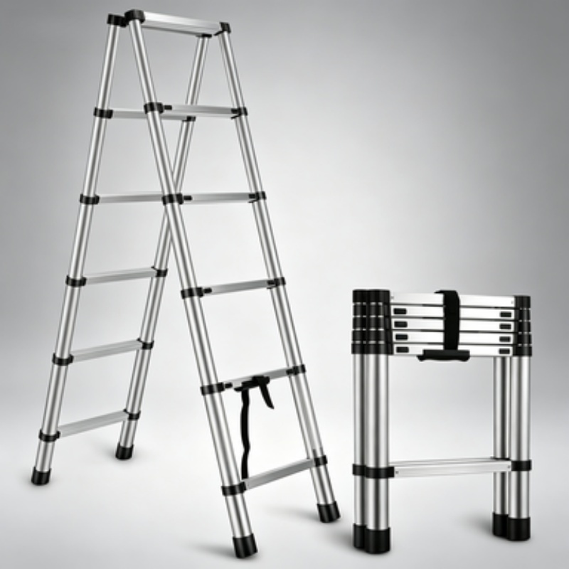 Aluminum Telescopic Folding Ladder with 5