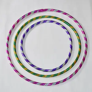 Infantil hula aros plástico ginástica rítmica aro 19mm de diâmetro de espessura 45-80 cm de duas cores fitness hula aros