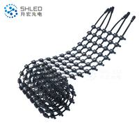 Iluminación de Fachadas SHLED P40 P50 P80 P100, Pantalla LED de Malla para Exteriores Programable