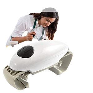 Abrelatas eléctrico automático de dos orejas con estilo, Abrebotellas de plástico transfronterizo con abrelatas de vidrio - Product Image 5