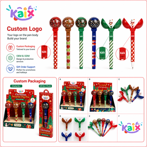KAIX-Ensembles <span class=keywords><strong>de</strong></span> stylos gel <span class=keywords><strong>de</strong></span> Noë<span class=keywords><strong>l</strong></span> Pop Surprise OEM pour boutique <span class=keywords><strong>de</strong></span> cadeaux, écriture lisse, nouveauté, 0.5mm - Product Image 2