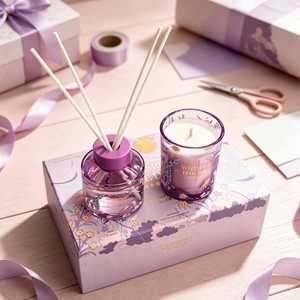 Ensemble diffuseur de parfum et bougie parfumée Oscondlo Pony Wandering Arc Garden avec boîte cadeau décorative - Product Image 4
