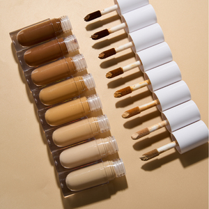 Fond de teint correcteur liquide minéral 8 couleurs pour femmes mat naturel imperméable à l'eau avec marque privée pour peau foncée - Product Image 3