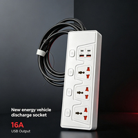 Prise de décharge V2L pour VE 3,5 kW 16 A Type 2 GBT, pistolet de décharge pour voiture électrique, multiprise universelle, noir ou blanc en option