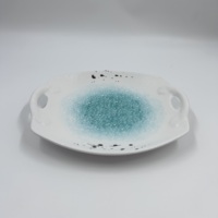 Plaques de mélamine de forme irrégulière en forme de triangle pulvérisé à l'encre bleue