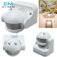 220V-240V 110V 180 degrés pour l'extérieur IP44 sécurité PIR détecteur de mouvement infrarouge interrupteur de mouvement Max 12m 50Hz 3-2000LUX