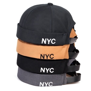 Casquette Docker sans visière blanche à 6 panneaux pour femme, motif pois et léopard, personnalisable avec logo, style sportif en dobby, casquette sans visière pour propriétaire <span class=keywords><strong>de</strong></span> maison - Product Image 1