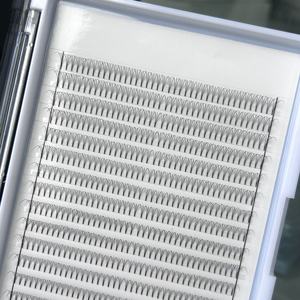 Extension ciglia vassoi <span class=keywords><strong>jumbo</strong></span> nero più scuro 3D premade fan 640 fan private label ciglia a stelo corto - Product Image 3