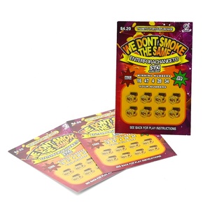 Thẻ cào các nhà sản xuất in ấn Xổ Số vé in ấn Scratch Off thẻ vé Xổ Số chiến thắng thẻ - Product Image 5