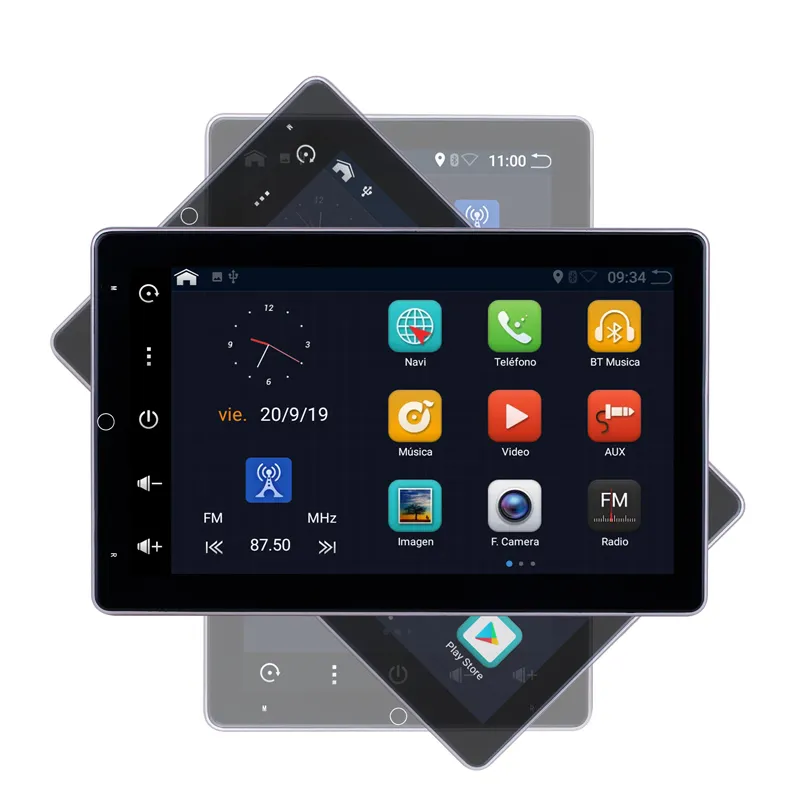 Rotatable 13inch Screen Car Radio 2 Din Android Multimedia DVD Player GPS Navigation Autoradio Carplay Android Auto