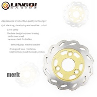 LINGQI Racing 155mm 3 Trous Disque de Frein à Disque pour Moto Pit Dirt Bike Off Road Pièces Détachées