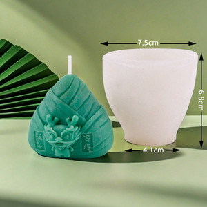 Dragon Boat Festival Rice Dumpling Silicone <b>Mold</b> Creative DIY <b>Candle</b> Baking <b>Mold</b> For Zongzi Shape Making - Product Image 2