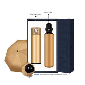 Custom logo Company Souvenirs Business <b>Gift</b> Umbrella Set Stainless Steel Thermos Water Bottles Sets with <b>Gift</b> <b>Box</b> - Product Image 2