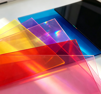 Feuille acrylique colorée transparente et opaque, plaque en plastique PMMA découpée sur mesure pour la décoration et la signalétique