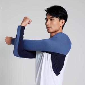 Camiseta de manga larga para hombre de otoño e invierno, entrenamiento físico de secado rápido, correr, ocio, al aire libre, estampado a juego de colores elásticos - Product Image 3