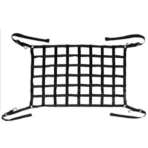 Wellstone Heavy Duty Truck Bed Cargo Nets With Hooks Good Quality Nylon Webbing Netting For Pickup Trucks