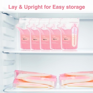 Sacs de conservation du lait maternel SANS BPA, avec anneau de détection de température, en matériau de qualité alimentaire, emballage personnalisé imprimé, adaptés au congélateur - Product Image 5