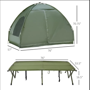 <span class=keywords><strong>Lit</strong></span> <span class=keywords><strong>de</strong></span> camping surélevé pliable Wind Valley pour 2 personnes, une chambre, quatre saisons, en tissu Oxford imperméable, tente-<span class=keywords><strong>lit</strong></span> simple - Product Image 4