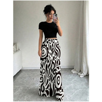 Robe longue taille haute pour femme, nouvelle jupe moulante imprimée pour l'été, ODM OEM