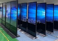 Kiosque d'affichage numérique LCD intérieur haute définition avec lecteur multimédia à écran tactile pour les entreprises