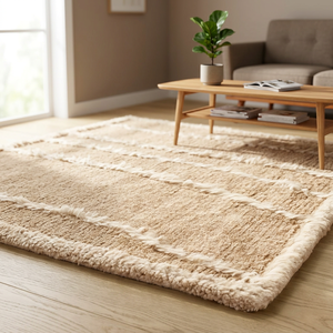 Handmade Wool Silk Moroccan Area Rug Hand Knotted Floral Design Modern Custom Soft Luxury Carpet MH Carpets Medium Pile Home - Product Image 4