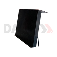 Rampe de chargement verticale en acier au carbone DAHUI DCQL-6T avec entraînement hydraulique à double vérin, panneaux antidérapants et garde-corps de protection