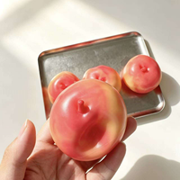 Jouet anti-stress compressible en forme de pomme, infusé à l'huile de coco et à la vaseline, non rebondissant, très populaire