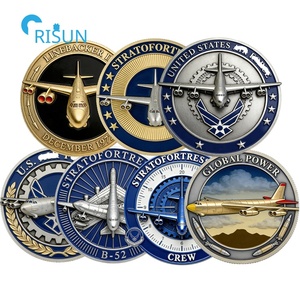Moneda Conmemorativa Personalizada de la Aviación Estadounidense, Medallón del Avión Bombardero B-52 de la Fuerza Aérea, Moneda de Desafío Personalizada del B-52 - Product Image 1