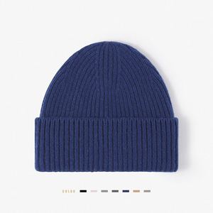 Gorro de Punto Personalizado de Moda, Gorro de Invierno Unisex con Borde Acanalado, Gorro de Lana Merino Sólida para Invierno - Product Image 4