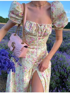 Vestido de satén con patrón sólido Retro <span class=keywords><strong>para</strong></span> mujer europea americana elegante <span class=keywords><strong>tirantes</strong></span> finos liso teñido <span class=keywords><strong>para</strong></span> <span class=keywords><strong>Amazon</strong></span> - Product Image 2