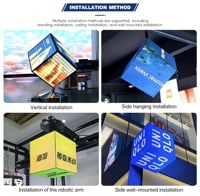 Schermo LED Cubo Senza Soluzione di Continuità 3D Multi-Faccia P1.25 P1.5 P2.5 Display a Colori ad Alta Definizione per Pubblicità Commerciale