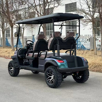 Vente en gros de voiturettes de golf à essence HIGHTOP certifiées CE, 4 places, configuration 2+2, autonomie 90 km, logo personnalisé, club, à vendre