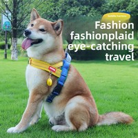 Harnais anti-traction en nylon AnYue pour chiens, laisse et sangle de poitrine pour Shiba Inu, Bichon, chiots, lavable à la main, utilisation extérieure, sans fermeture