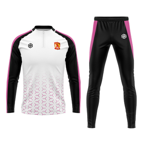 Survêtement de football respirant et chaud 100 % polyester, uniformes d'entraînement de club sublimés pour adultes, tenues de football personnalisées pour hommes, OEM - Product Image 6