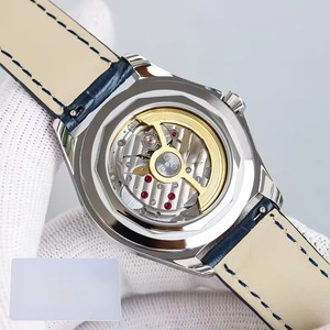 Montre-bracelet unisexe haut de gamme de créateur, boîtier argenté, verre saphir, cadran bleu, mouvement automatique, réserve de marche, date, lumineuse, 2026 - Product Image 5